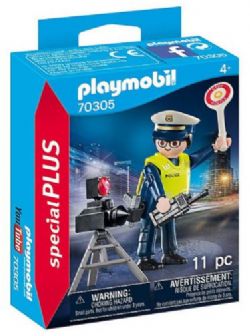 *** PLAYMOBIL - POLICIER AVEC RADAR #70305